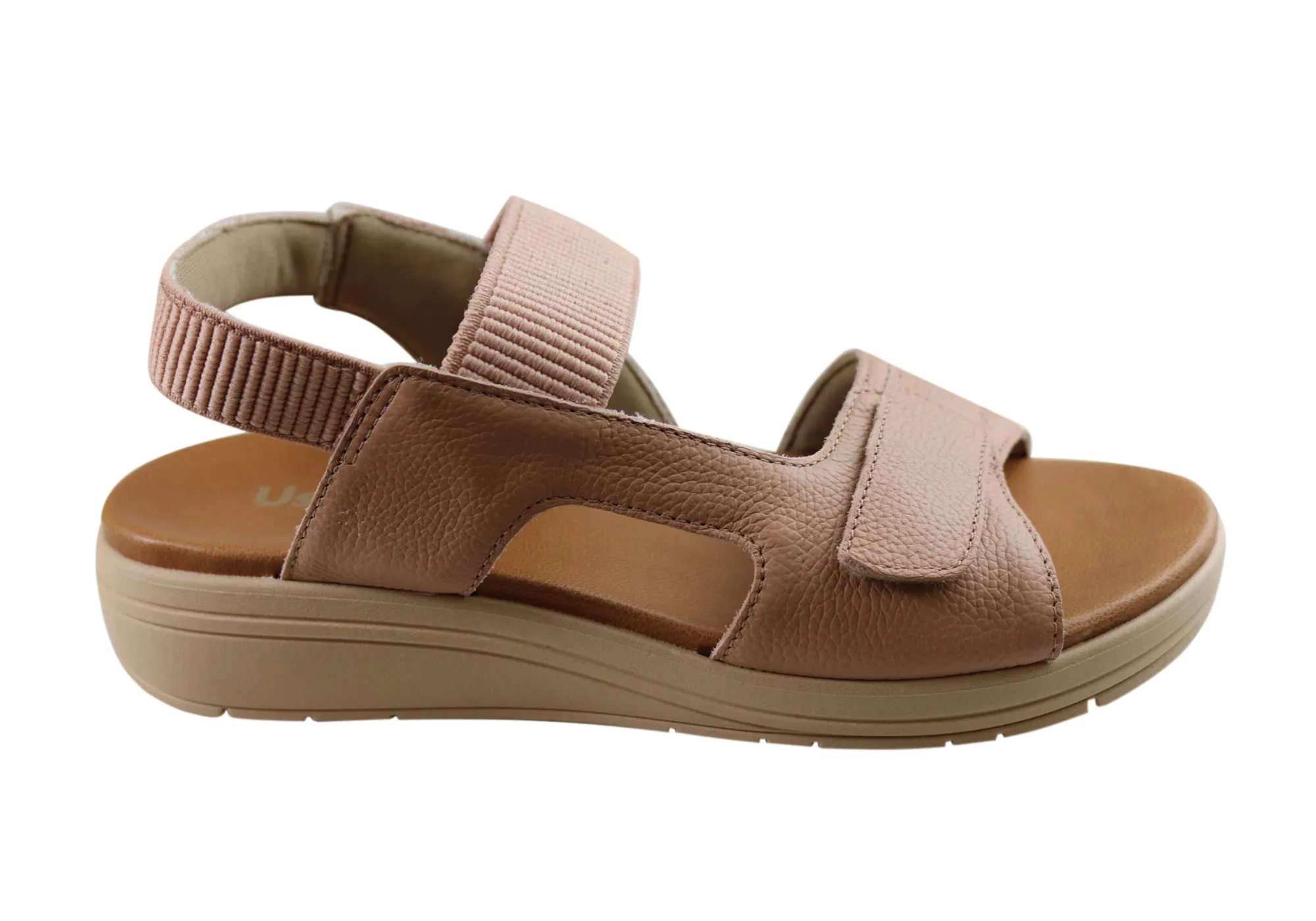 Usaflex Toka Womens Comfortable Leather Sandals Made In Brazil All-Day Use Sporty Outdoor Footwear