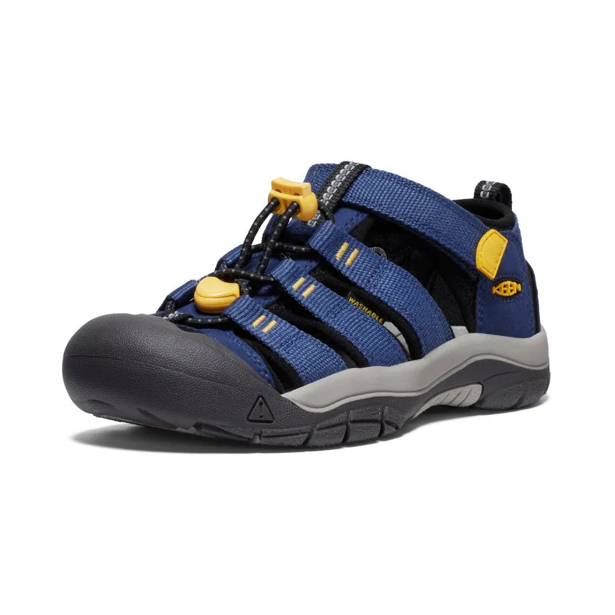 Comfortable For All-Day Wear Big Kids' Newport H2  |  Naval Academy/Keen Yellow