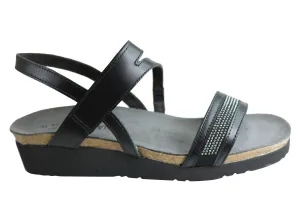 Naot Cameron Wide Womens Leather Comfortable Supportive Sandals simple design Sleek Travel Footwear