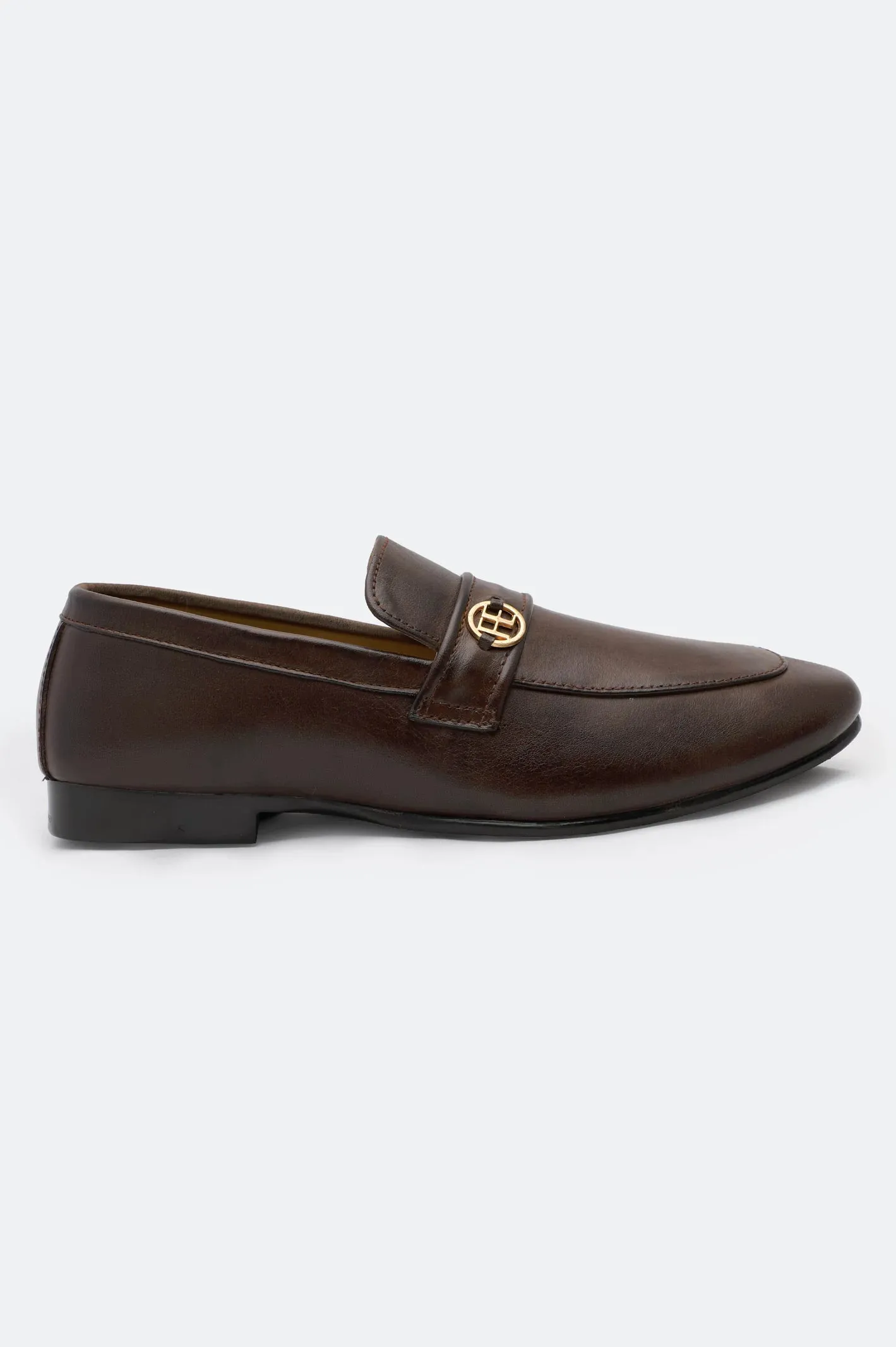 Comfortable Footbed Effort Style Coffee Formal Shoes