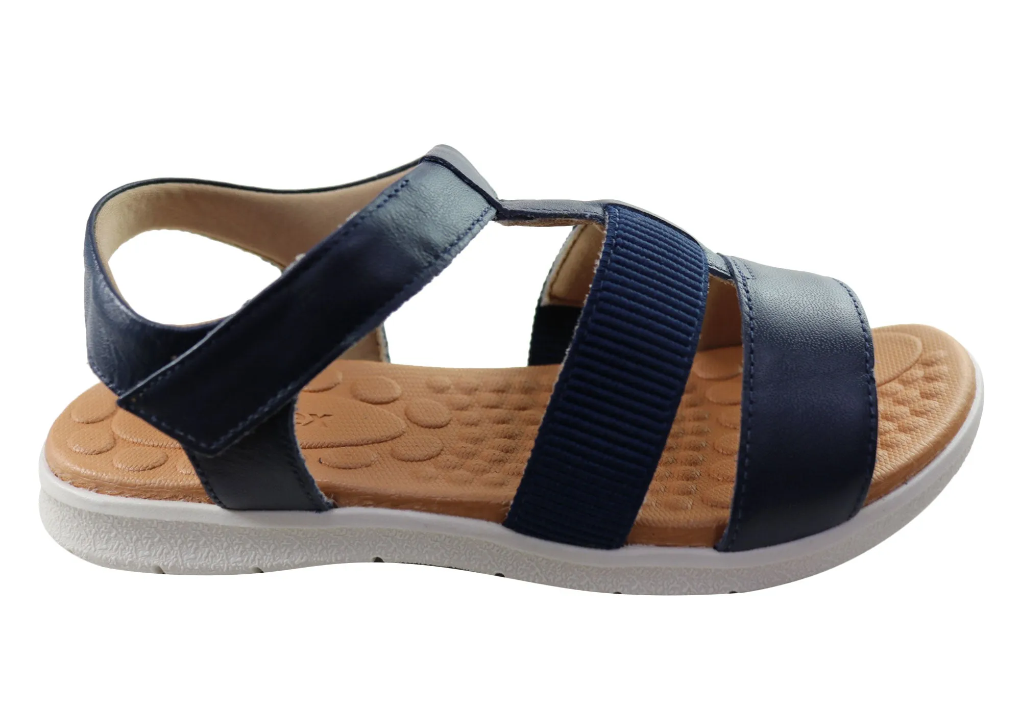 Quick Grab Trendy Usaflex Arwen Womens Comfortable Leather Sandals Made In Brazil