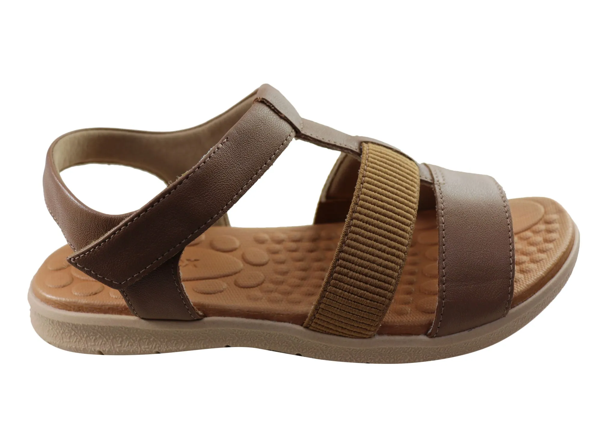 Cushion Lining Light Arch Usaflex Arwen Womens Comfortable Leather Sandals Made In Brazil