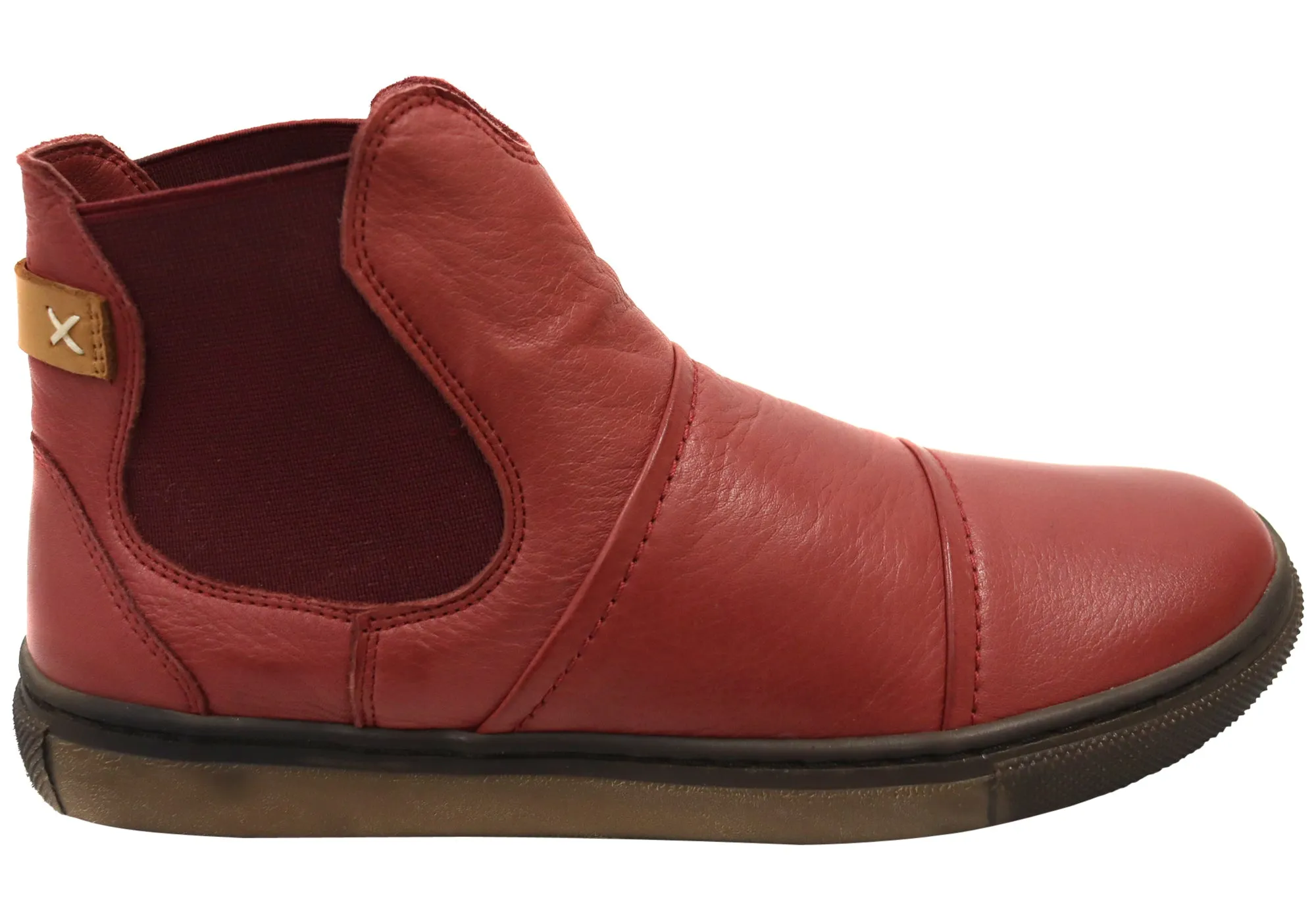 Orizonte Wilka Womens European Comfortable Leather Ankle Boots Modern Edge portable