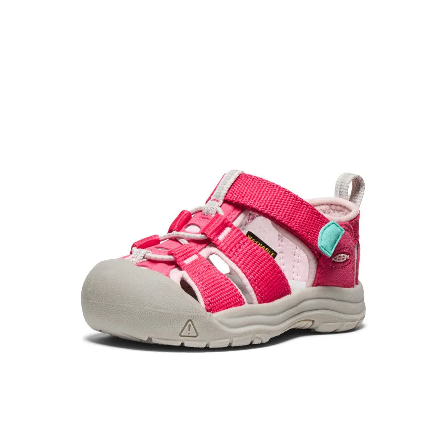Soft Cushioned Footwear Elastic Straps Toddlers' Newport H2  |  Raspberry/Giggle Pink