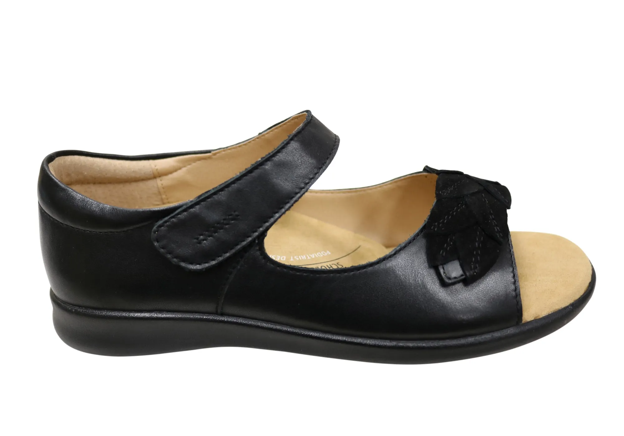 Scholl Orthaheel Fonda Womens Comfortable Supportive Leather Sandals Outdoor Walking Comfort