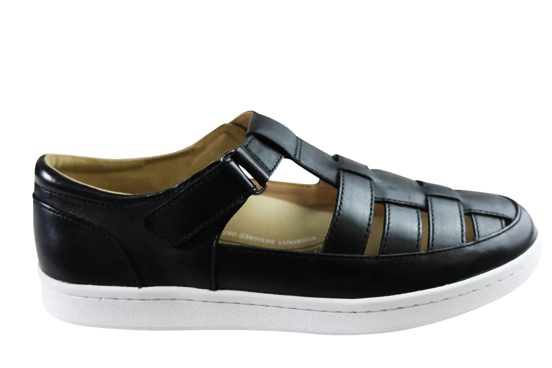 Scholl Orthaheel Razz Womens Comfortable Supportive Leather Shoes Slip Resistant All Weather