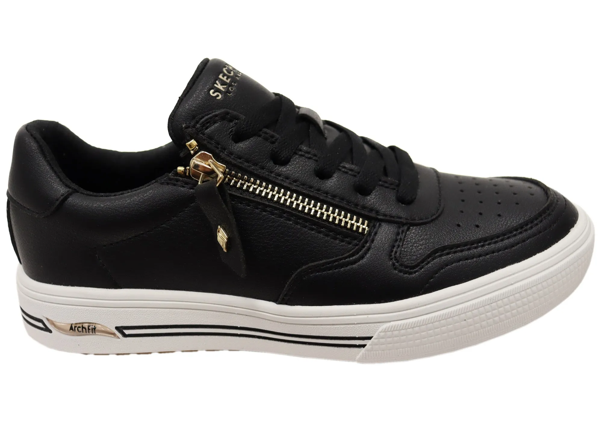 Skechers Womens Arch Fit Arcade Stroll N Comfortable Shoes Core Flex Dust Guard
