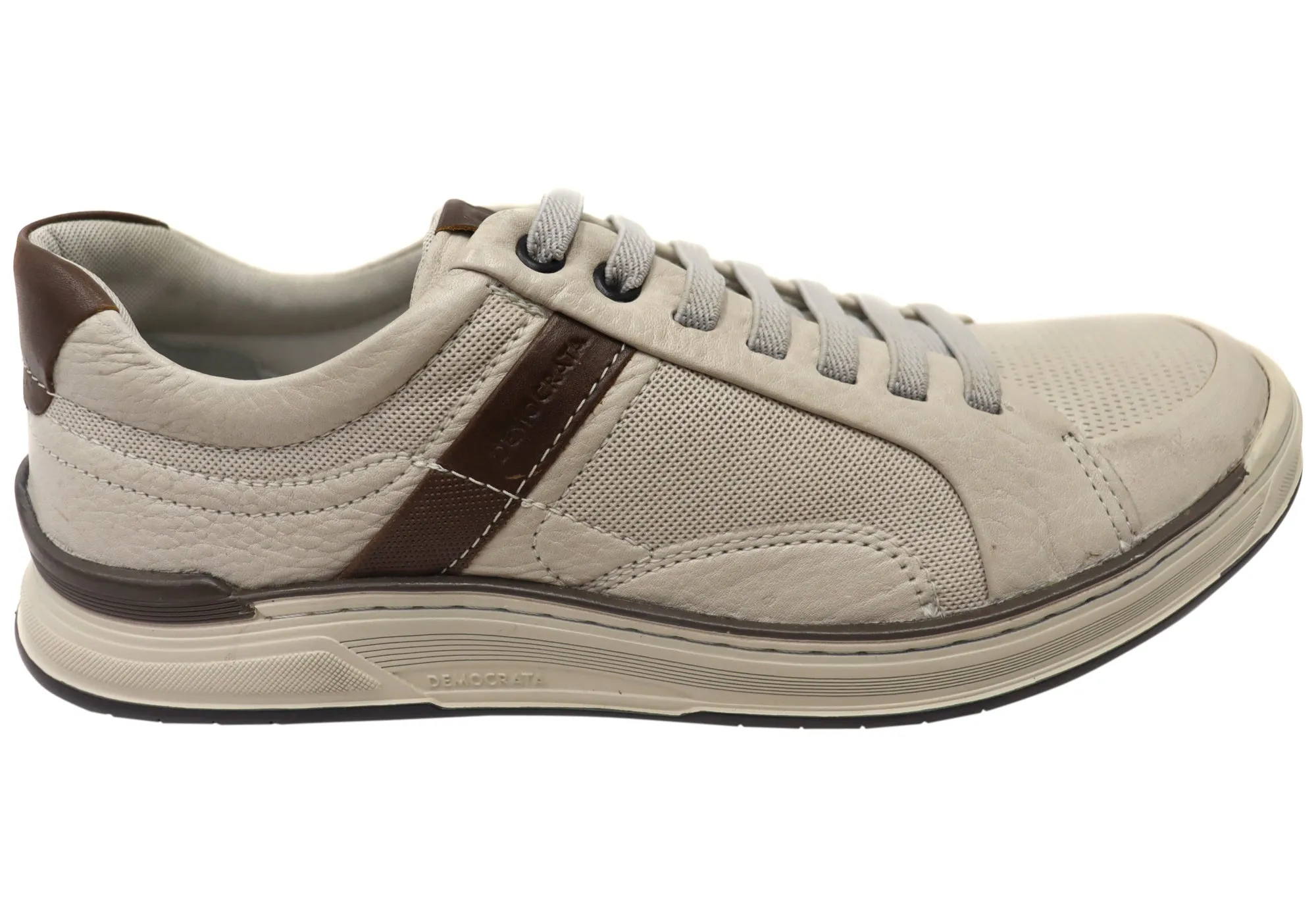 Democrata Wolfe Mens Comfortable Leather Casual Shoes Made In Brazil Derby Style Film Shoot