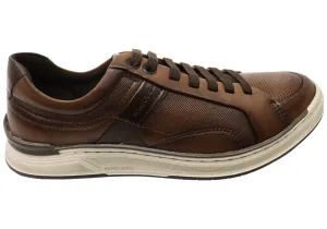 Democrata Wolfe Mens Comfortable Leather Casual Shoes Made In Brazil Flexible Construction