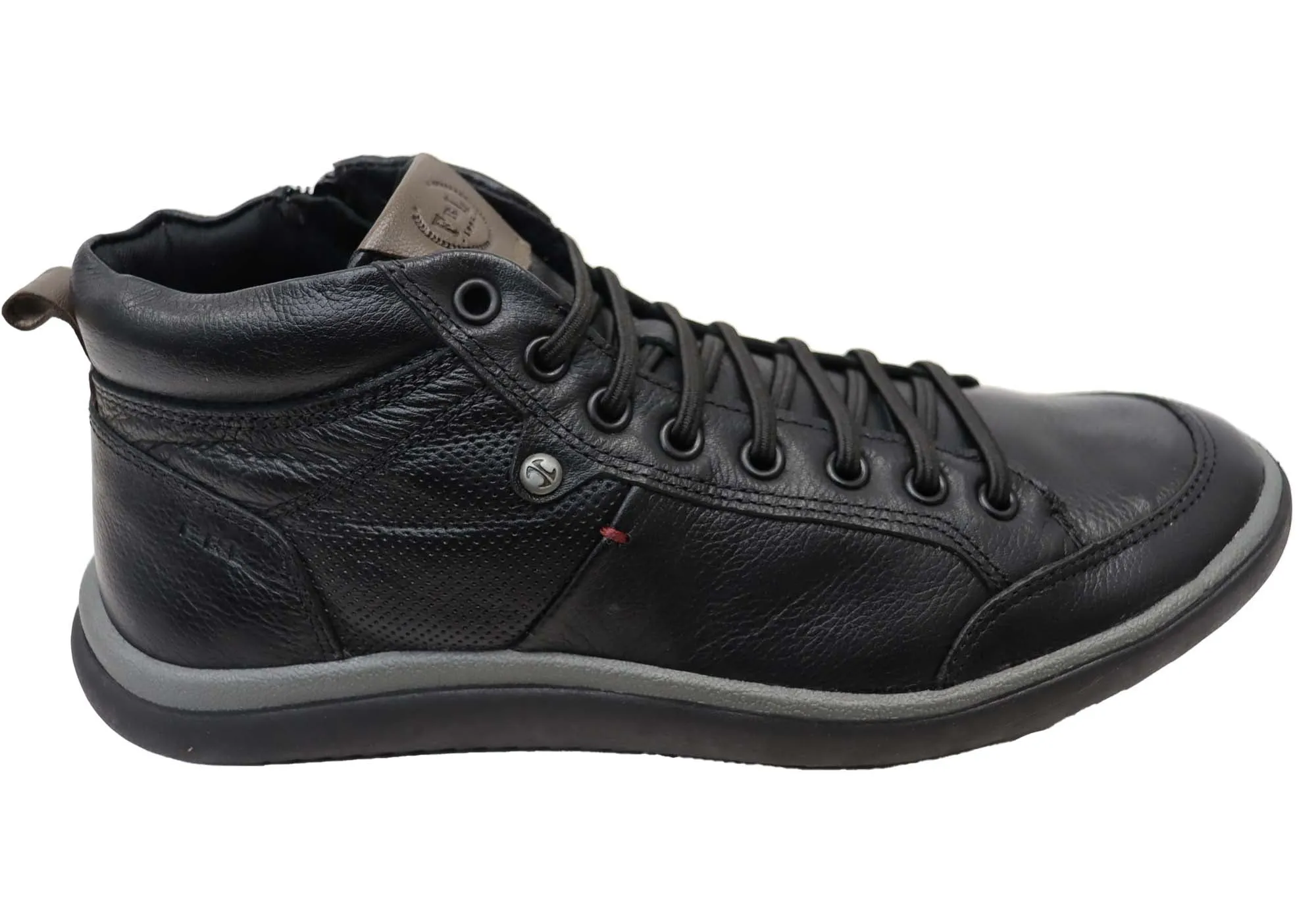 Washable synthetic leather Ferricelli Dorado Mens Comfortable Leather Casual Boots Made In Brazil