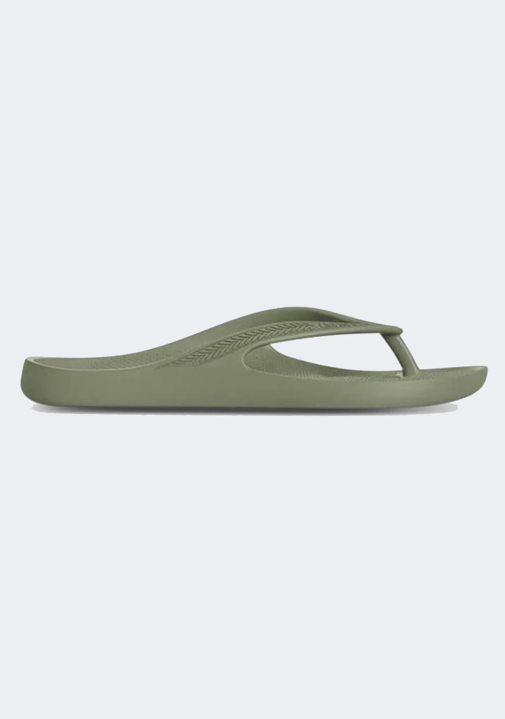 Breathable Footwear Stretchable Upper Lightfeet Revive Unisex Thongs Khaki