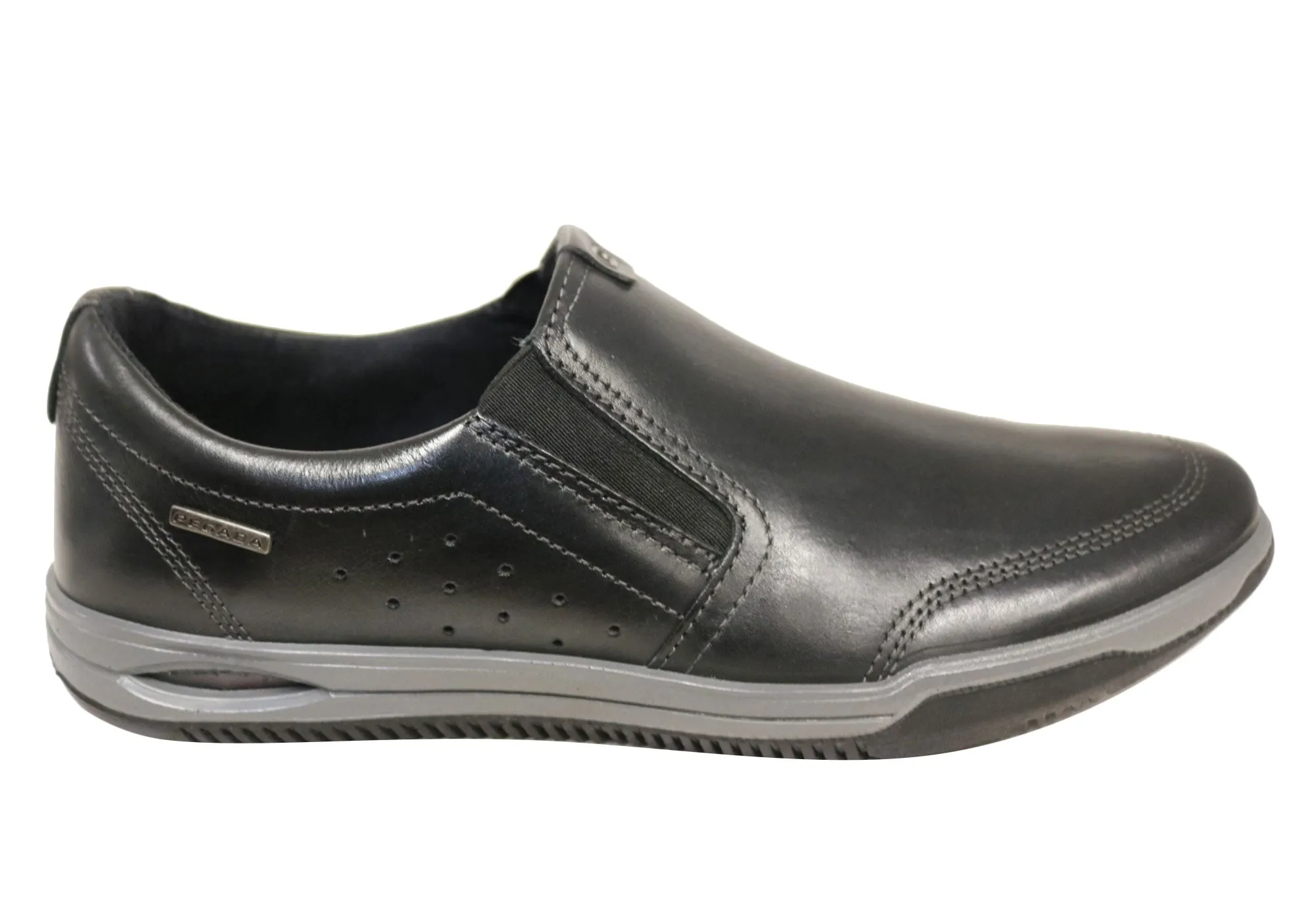 Pegada Lincoln Mens Leather Slip On Comfort Casual Shoes Made In Brazil Ultra Breathable