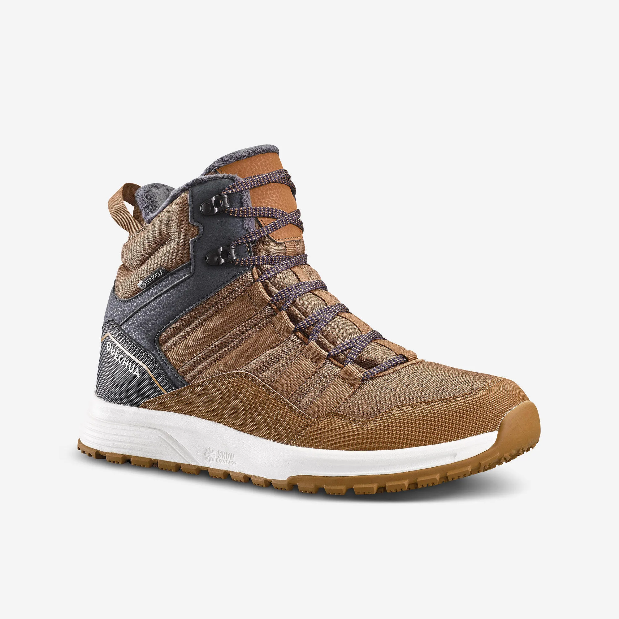 Cushioned Step All Day Worker Quechua Men's SH100 X-Warm Waterproof Hiking Boots
