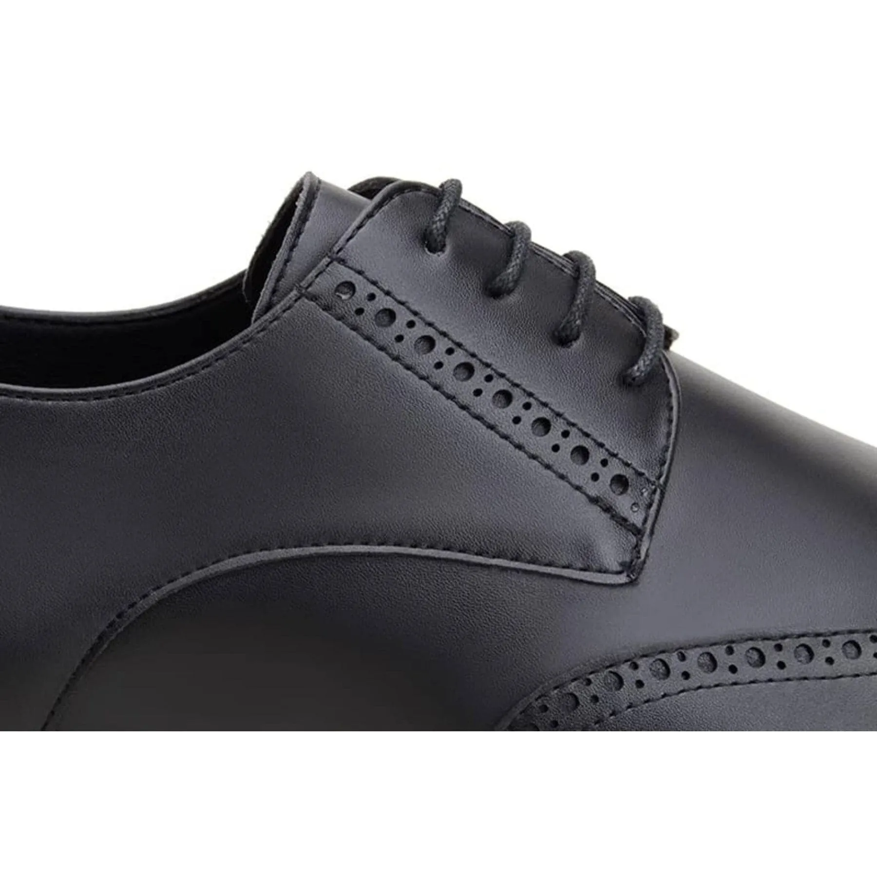 'Elias' men's vegan wingtip shoe by Ahimsa - black Dream Walk Training Mode