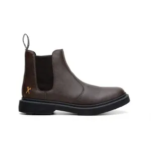 Seamless Comfort Weather Resistant User 'Brick Lane' Vegan Chelsea Boot by King55 - Espresso