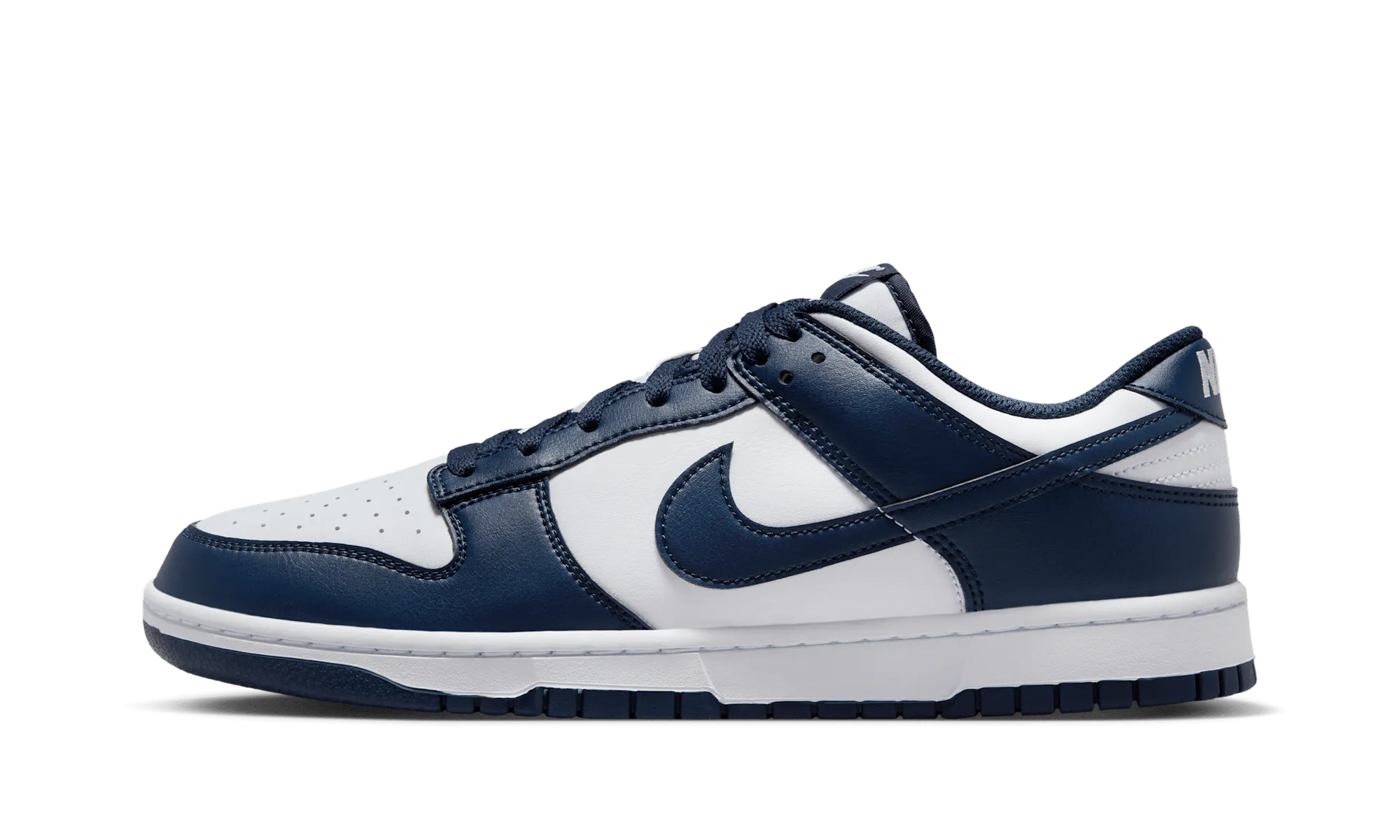 Dunk Low "White Midnight Navy" Foot Grace Modern Minimal