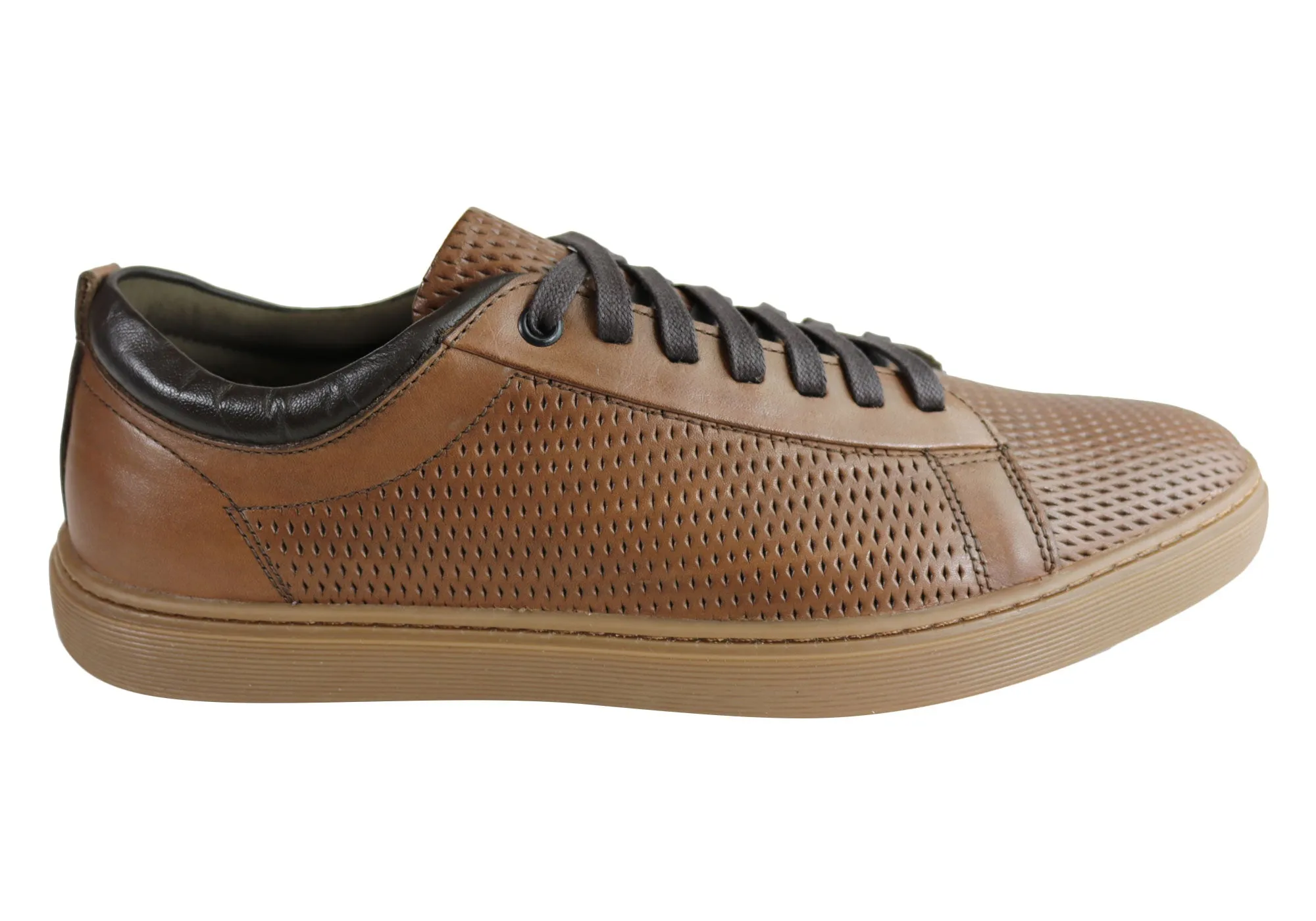 Functional Form Wood Hike Ferricelli Finch Mens Leather Lace Up Casual Shoes Made In Brazil