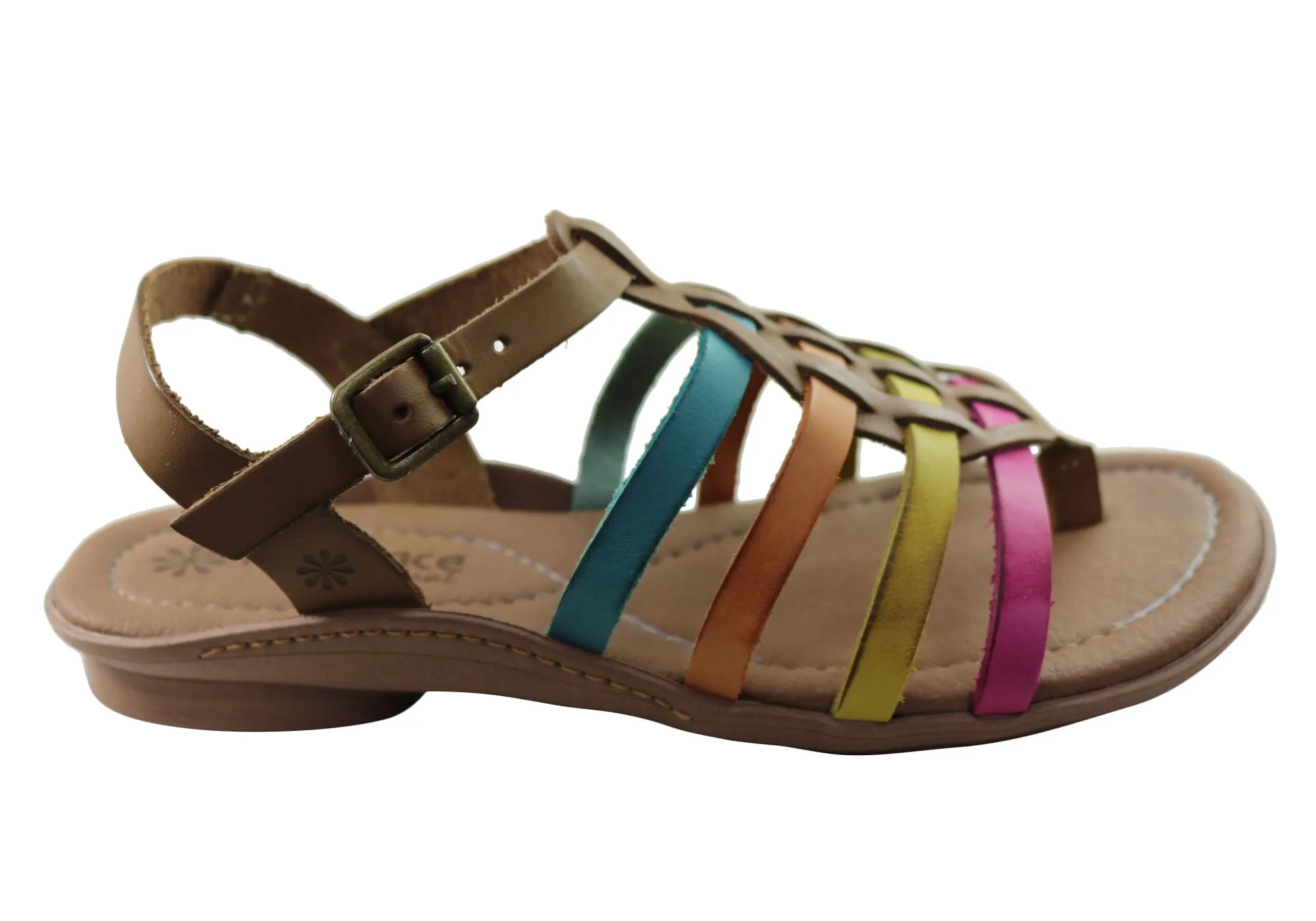 New Face Mari Womens Comfortable Leather Sandals Made In Brazil Walking Sandals walking shoes