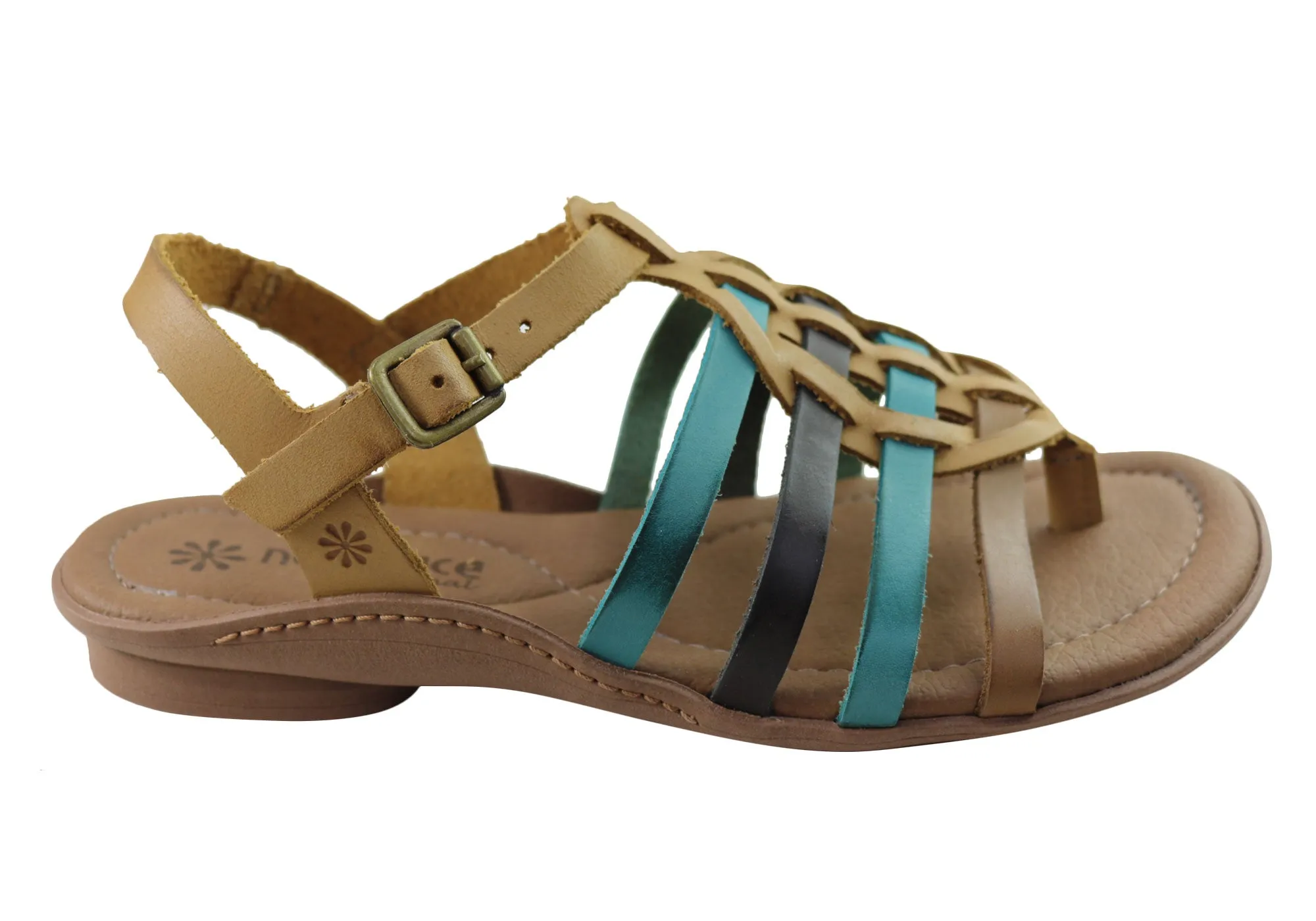 slim fit New Face Mari Womens Comfortable Leather Sandals Made In Brazil