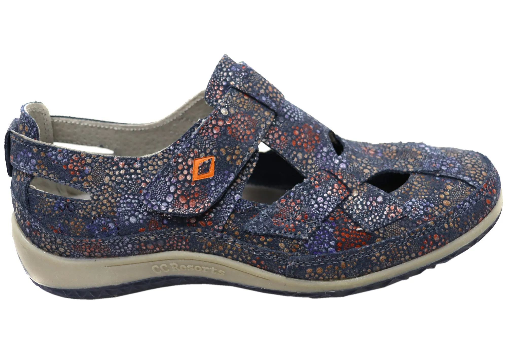 Arch Care CC Resorts Jackie Womens Comfortable Leather Casual Everyday Shoes