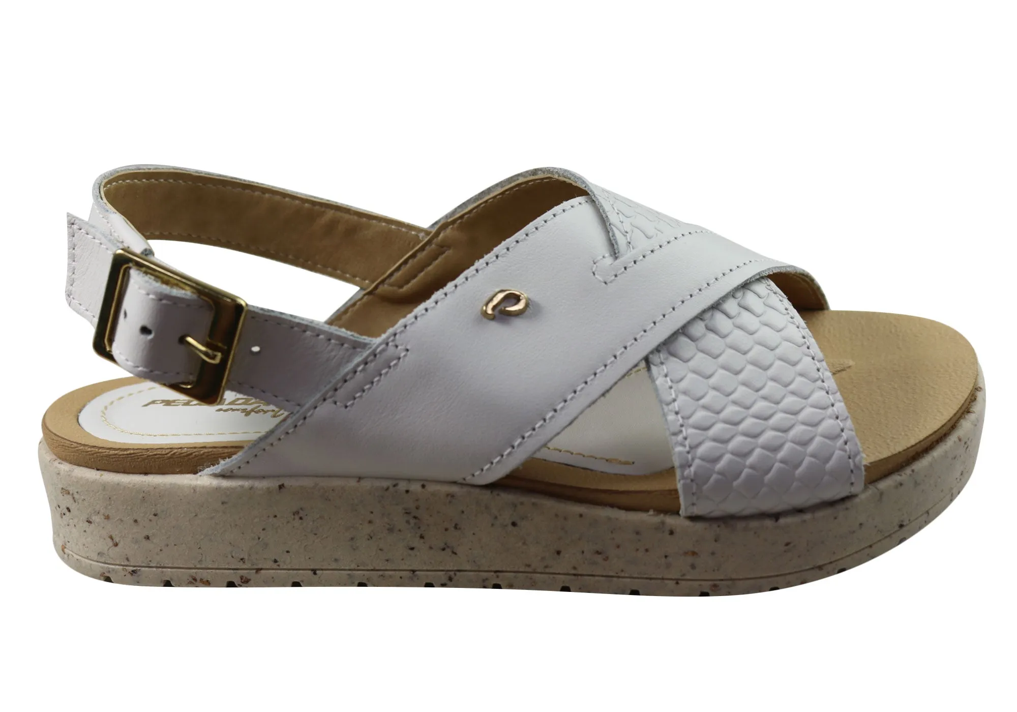 Active Outdoor Shoes Pegada Nelba Womens Comfortable Leather Sandals Made In Brazil