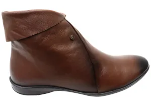 Perlatto Lotty Womens Comfortable Leather Ankle Boots Made In Brazil Reinforced Heel Counter Ultimate Comfort