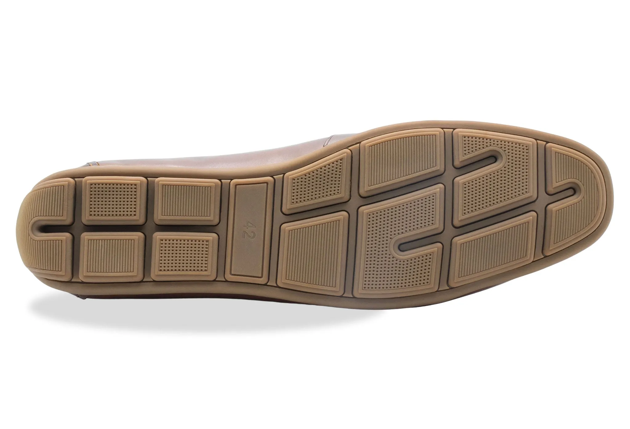 Gregores Chestnut Penny Moccasins Leather Upper