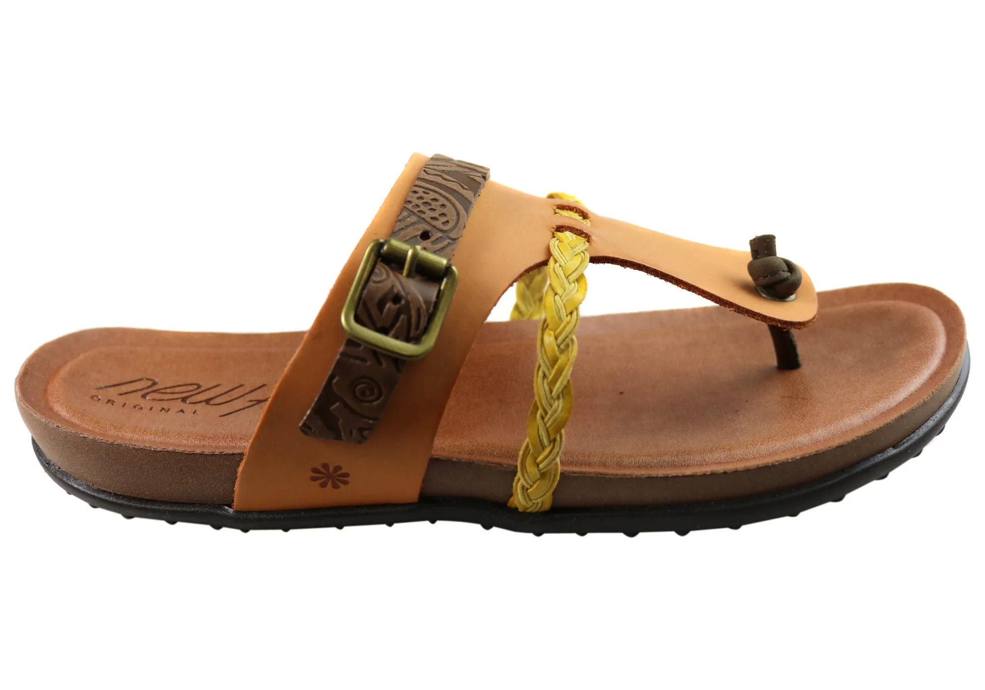 Swift Walk New Face Palms Womens Comfortable Leather Sandals Made In Brazil