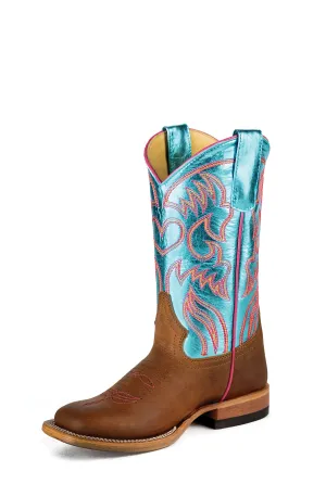 Flexible Frame Work Commute Punk Bold Macie Bean Turquoise Honey Crazyhorse Children's Boot