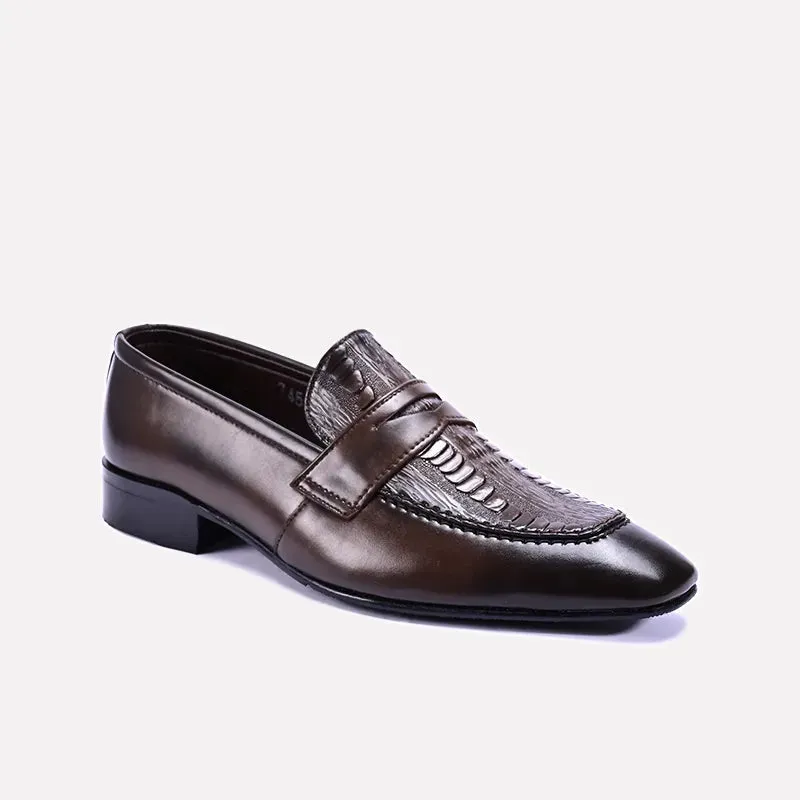 Busy Schedule Langston Brown Slip On Formal Shoes 0111255