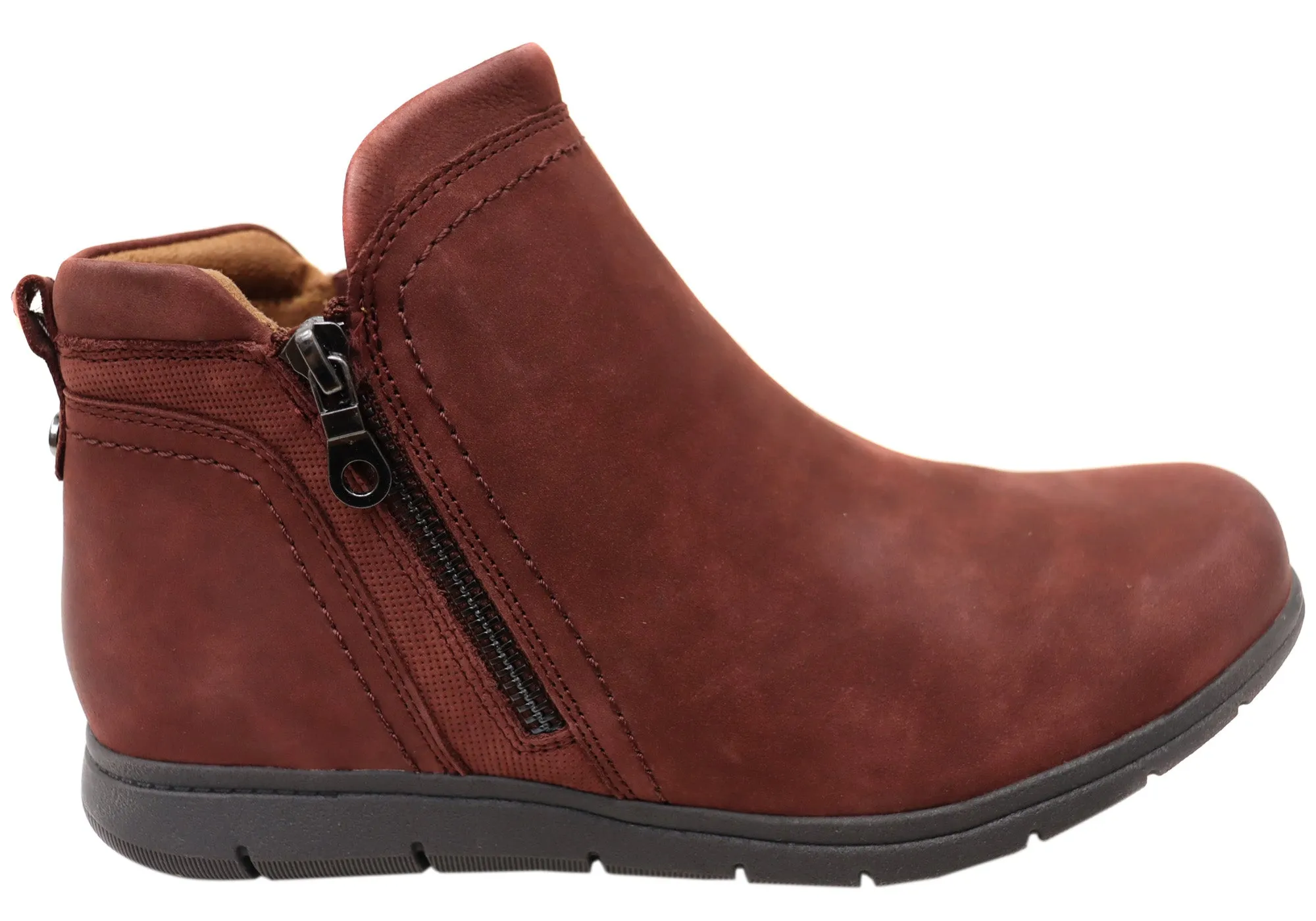 Heavy Duty Support Cobb Hill Lidia Zip Boot Comfortable Leather Ankle Boots