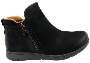 Cobb Hill Lidia Zip Boot Comfortable Leather Ankle Boots Weather Ready Cushioned Step Rough Terrain