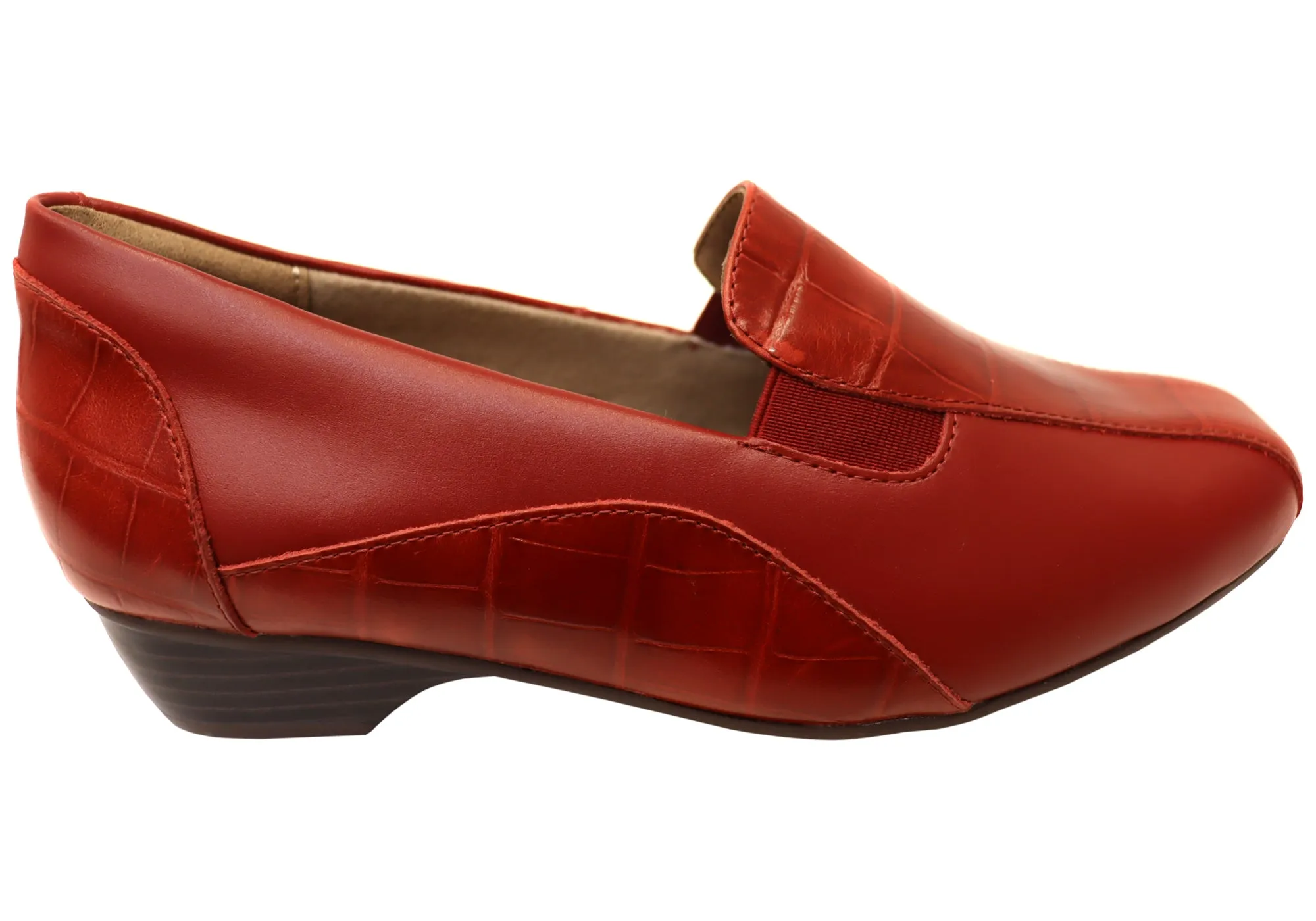 Breathable mesh Homyped Thandi Womens Comfortable Leather Wide Fit Shoes