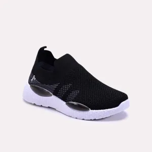 Air Flow Slip Resistant Surface Serenelle Black Slip On Sneakers 0440758