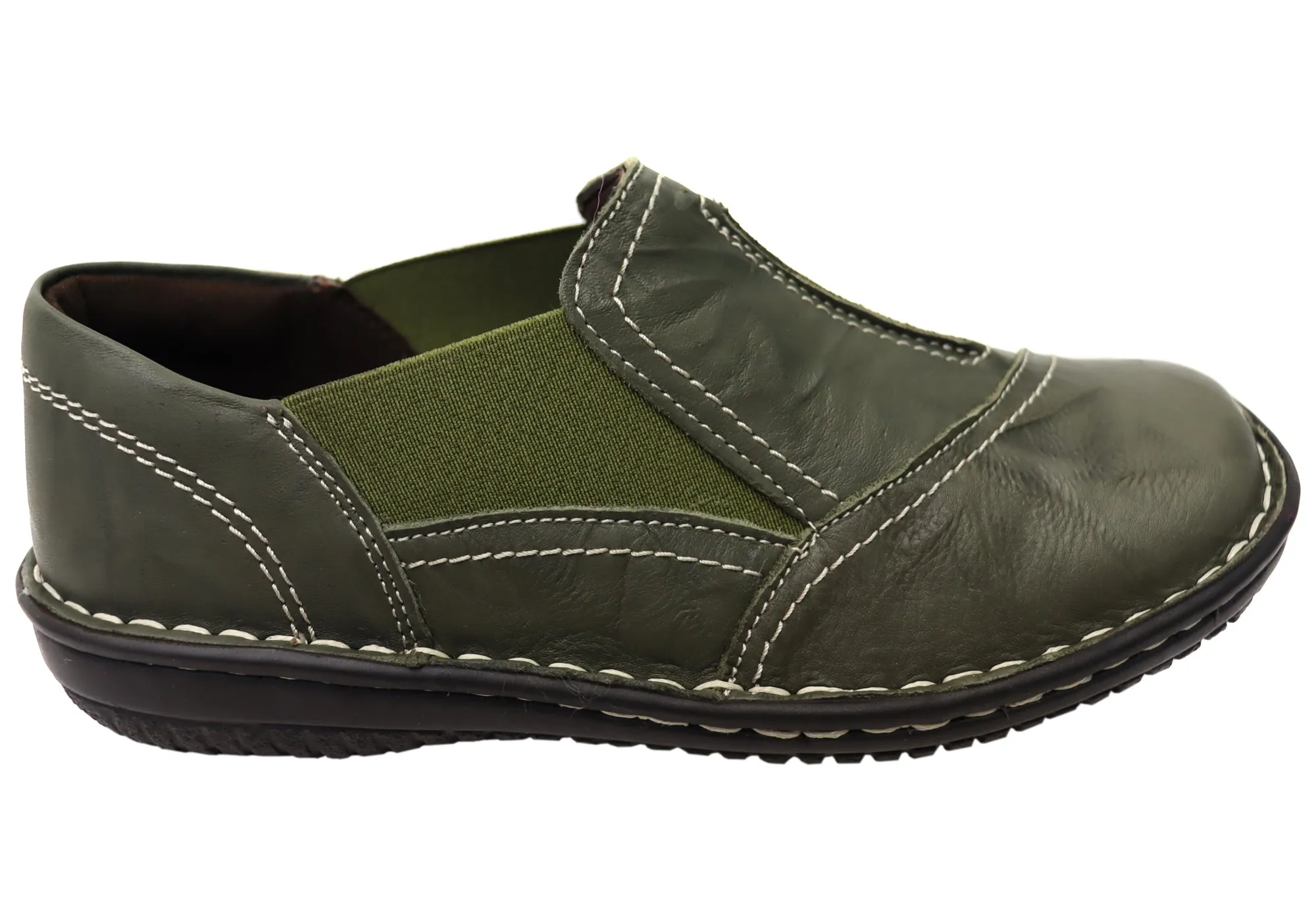 Cabello Comfort Womens 761-27 Leather Shoes Made In Turkey Video Look Desert Cool