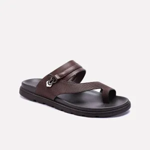 Easygoing Fit Brown Comfy Casual Slippers Men 0151127
