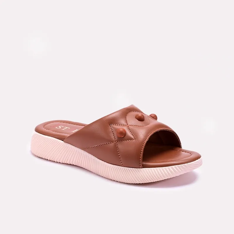 Supportive Core Fitness Training Mustard Comfy Casual Slippers For Women 0413121