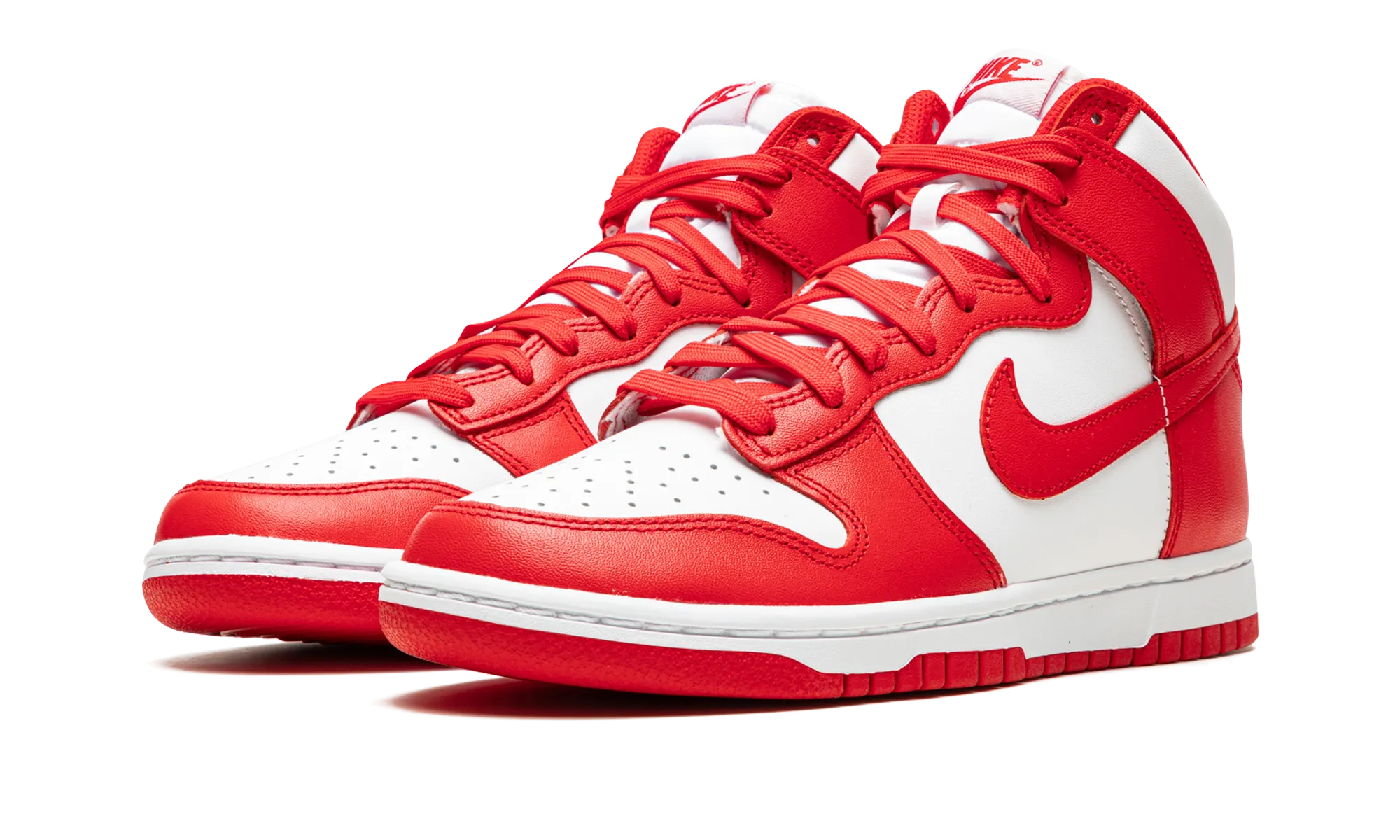 Smooth Steps Soft Walk Dunk High "White / University Red"