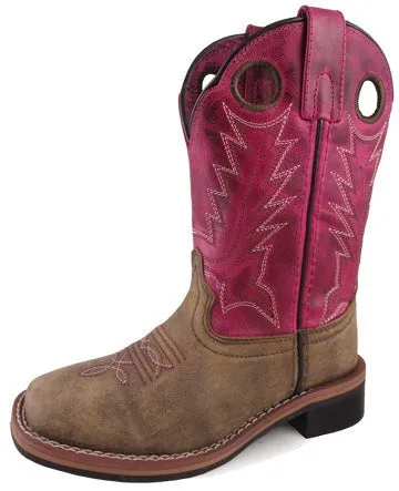 Comfort Tongue Smoky Mountain Children's Brown Distressed Boot