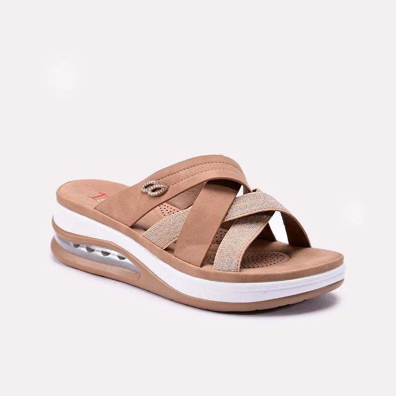 Beach Style Womens Fawn Comfy Casual Slippers 0413418