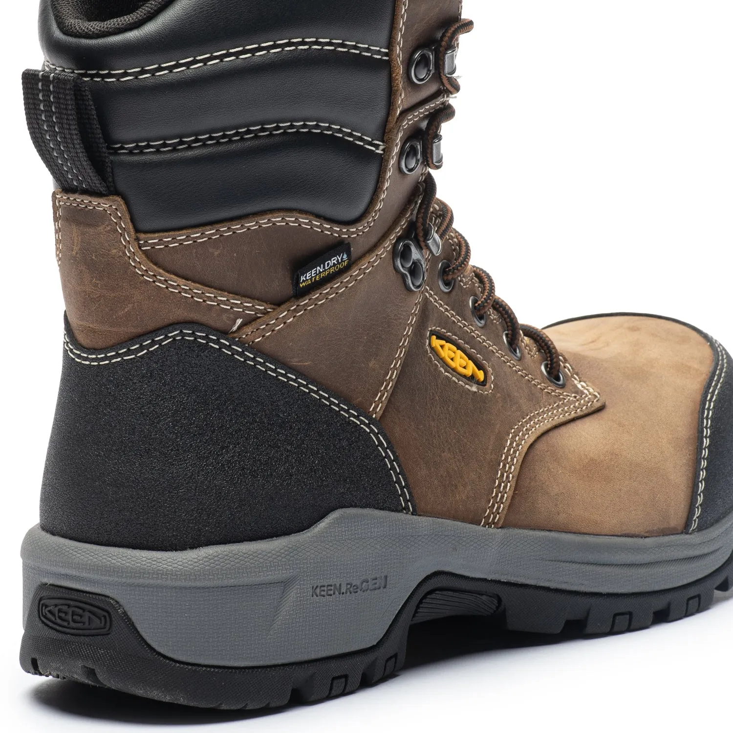 Evanston Men's 8" Waterproof Composite Toe Work Boots 1029670 Protective Comfort Light support