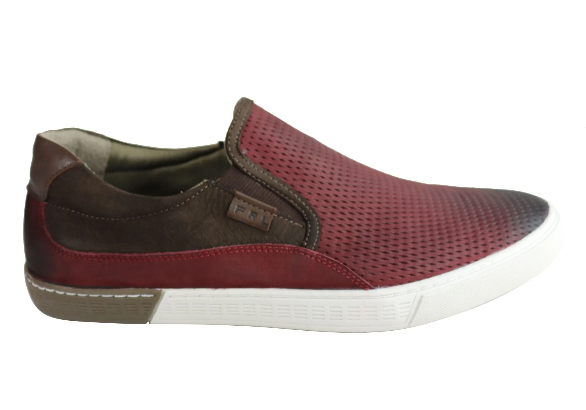 shoe style Padded Comfort Ferricelli Kelvin Mens Leather Slip On Casual Shoes Made In Brazil