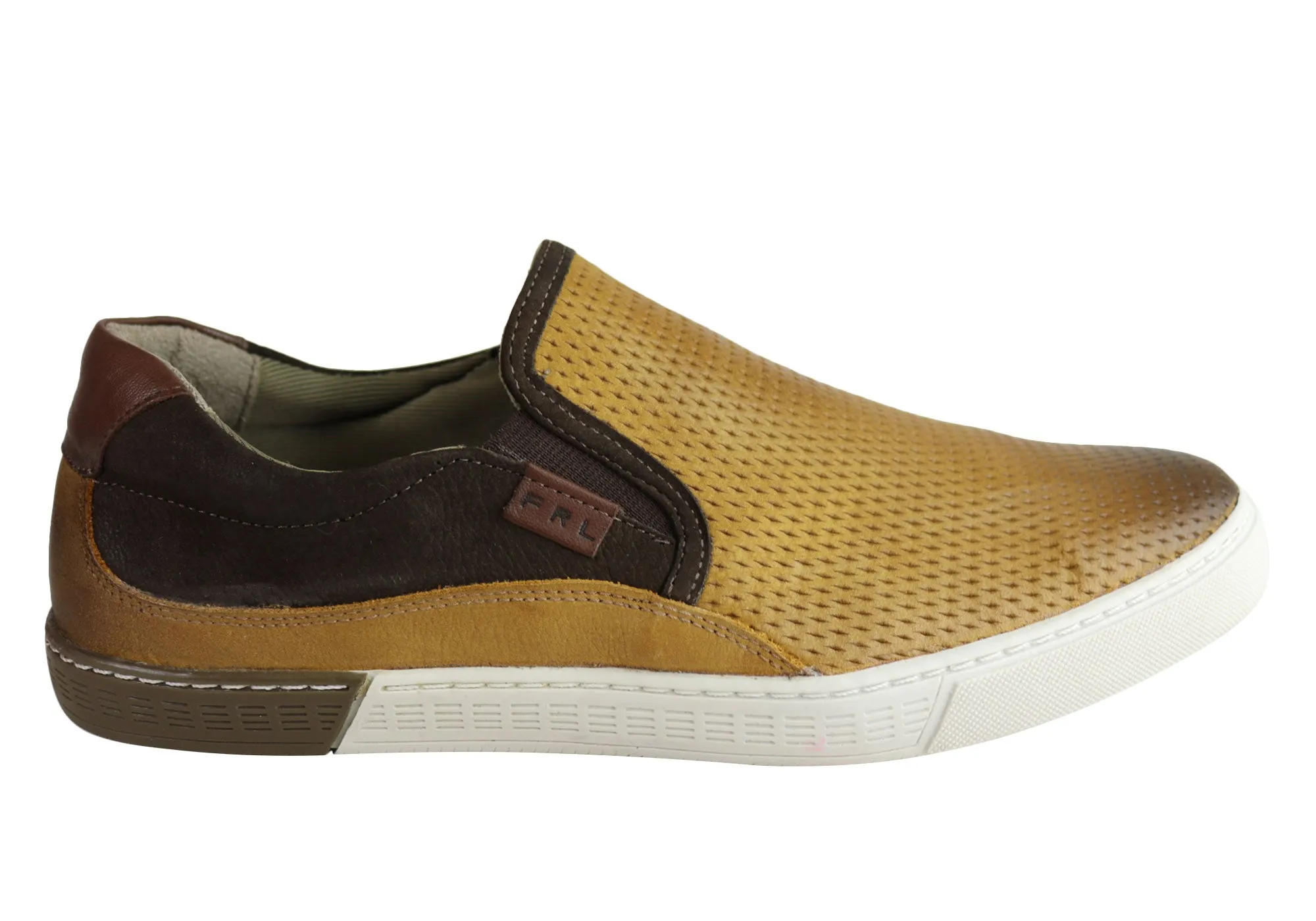Soft Landing Ferricelli Kelvin Mens Leather Slip On Casual Shoes Made In Brazil