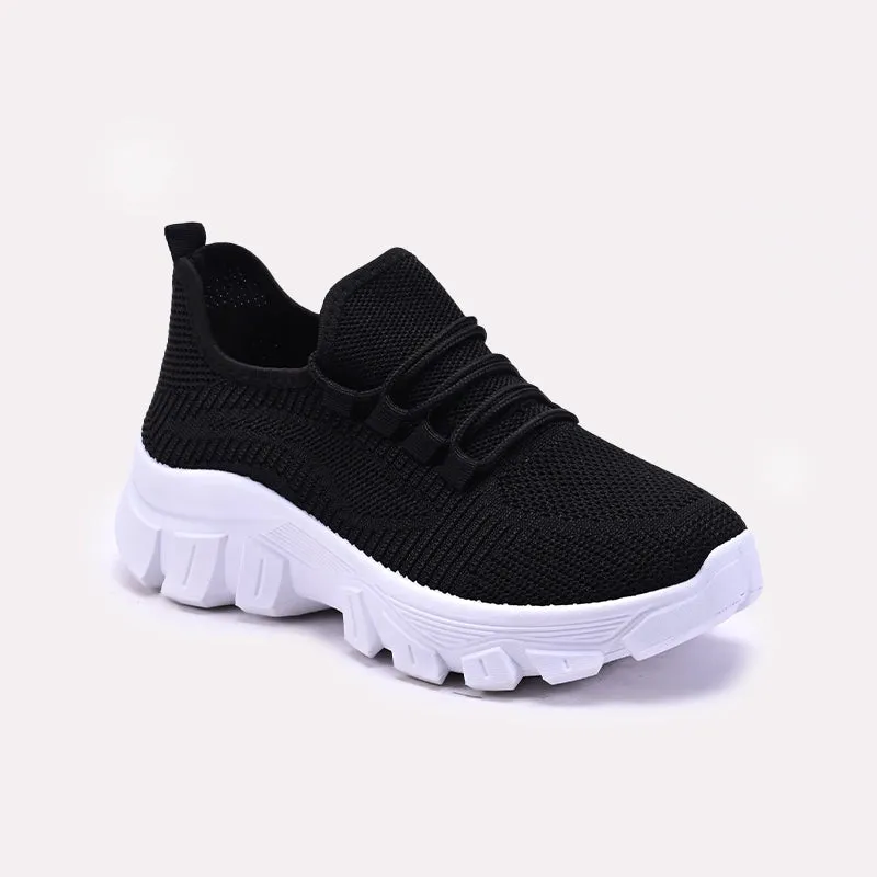 Black Chunky Slip On Sneakers 0440847 Cloud Soft Vibrant breathability