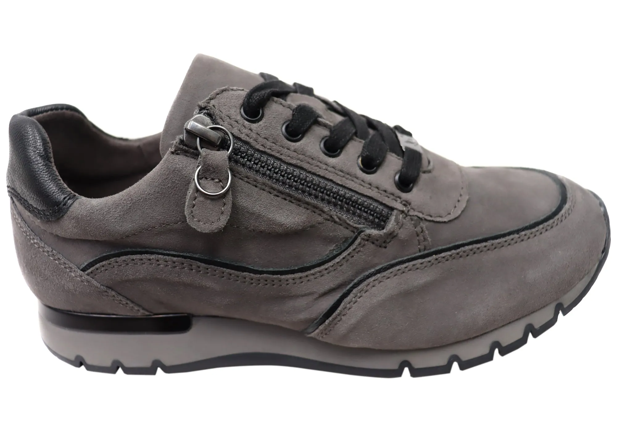 Caprice Comfort Mika Womens Extra Wide Comfort Leather Shoes Anti Odor