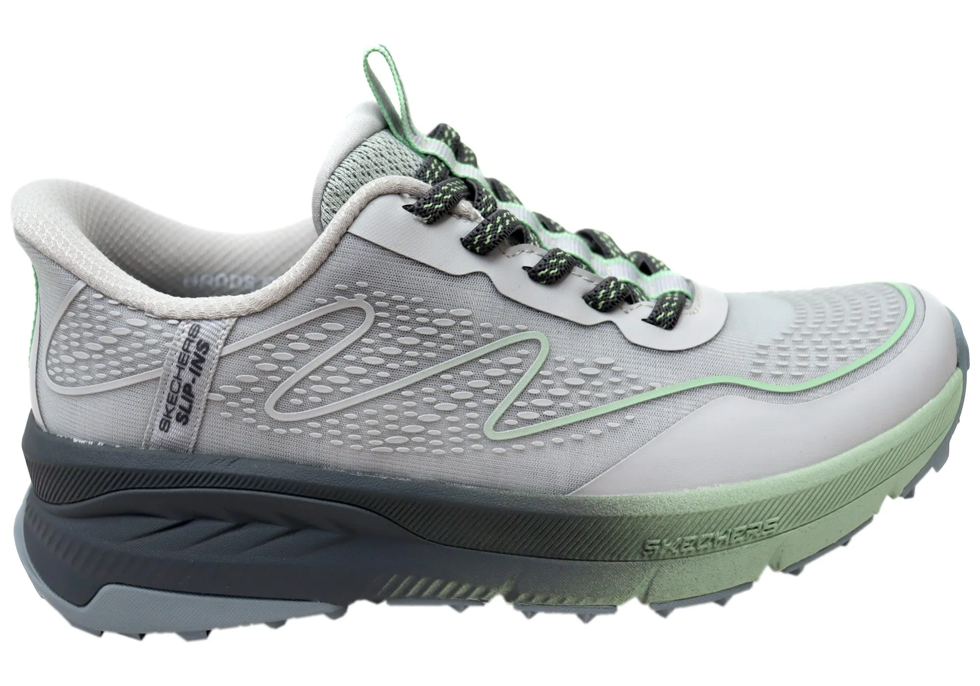 Energy Core Skechers Womens Slip Ins Switch Back Mist Comfortable Shoes
