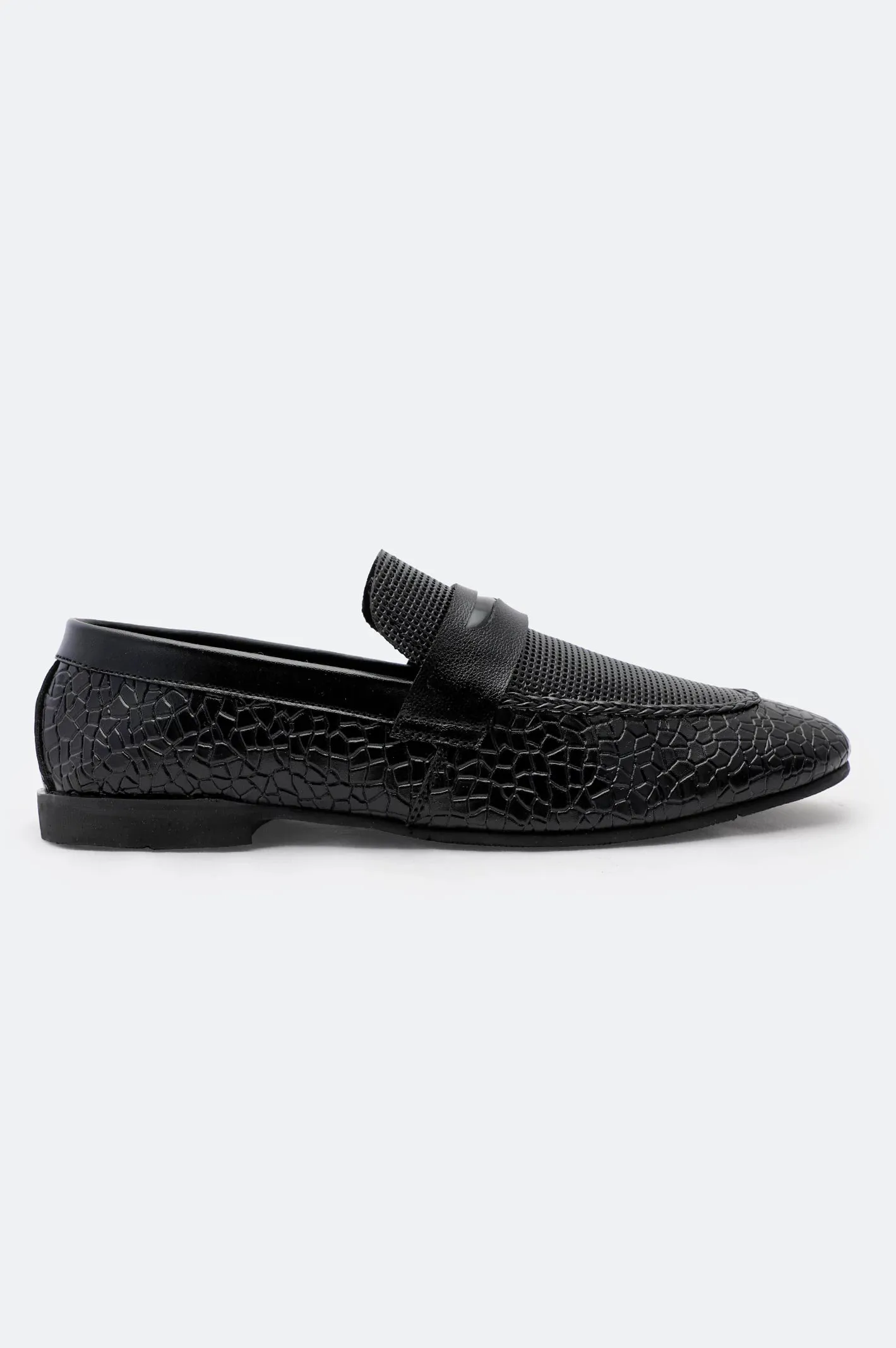 Formal Wardrobe Full Support Black Formal Shoes For Men