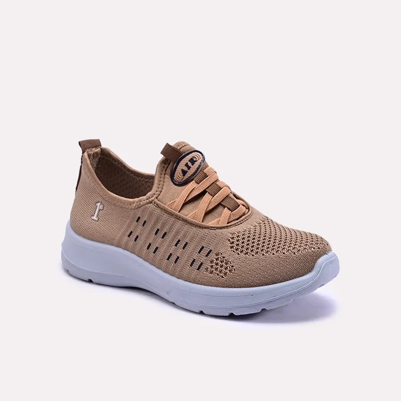 Breathable Grip Smooth Feel Zarielle Brown Sneakers 0440756