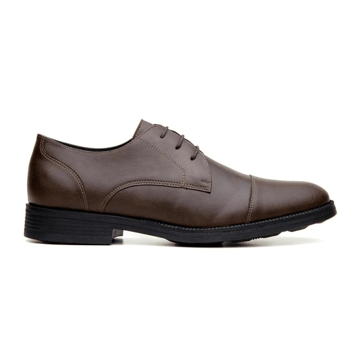 Court Grip Fur Trim 'Roma' classic vegan leather derby by Vincente Verde -  espresso