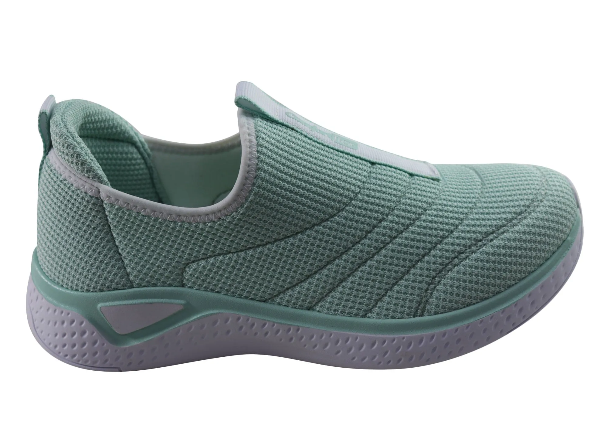 Comfortflex Cassie Womens Comfort Slip On Casual Shoes Made In Brazil Stone Grip Mind Ease